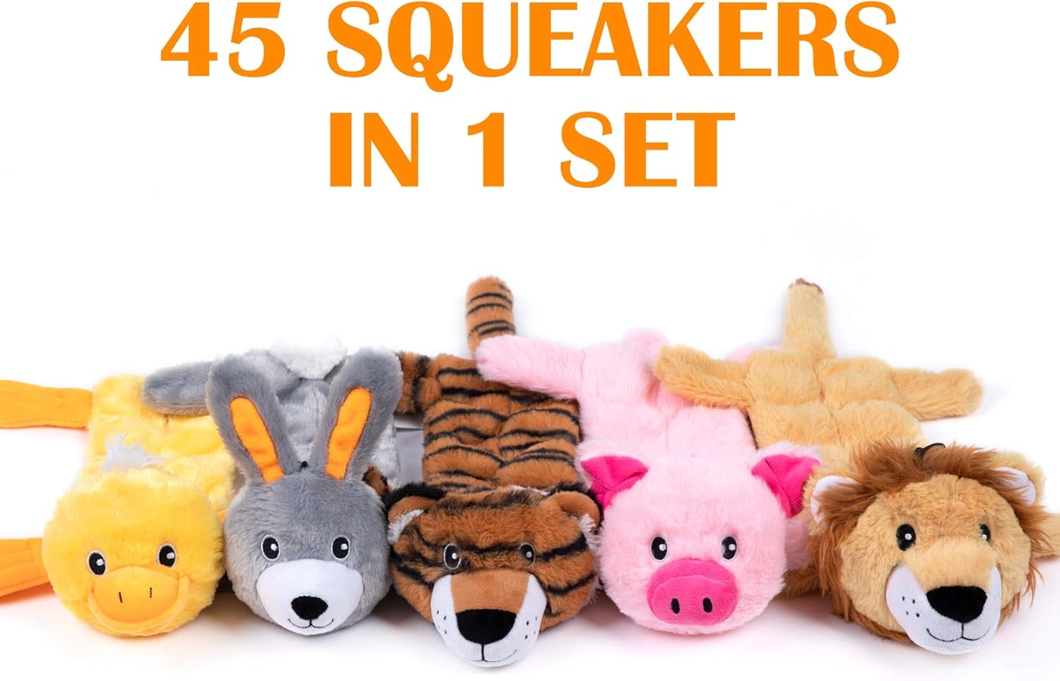 image:imageNocciola 3 PC No Stuffing Small Dog Toys Removable Crinkle Squeaky Durable Dog Tug Toy Summer Drinks Theme Bottle Insert Fun Puppy Toys to Keep Them Busy5 Pcs Multisqueakers Head Stuffed Only