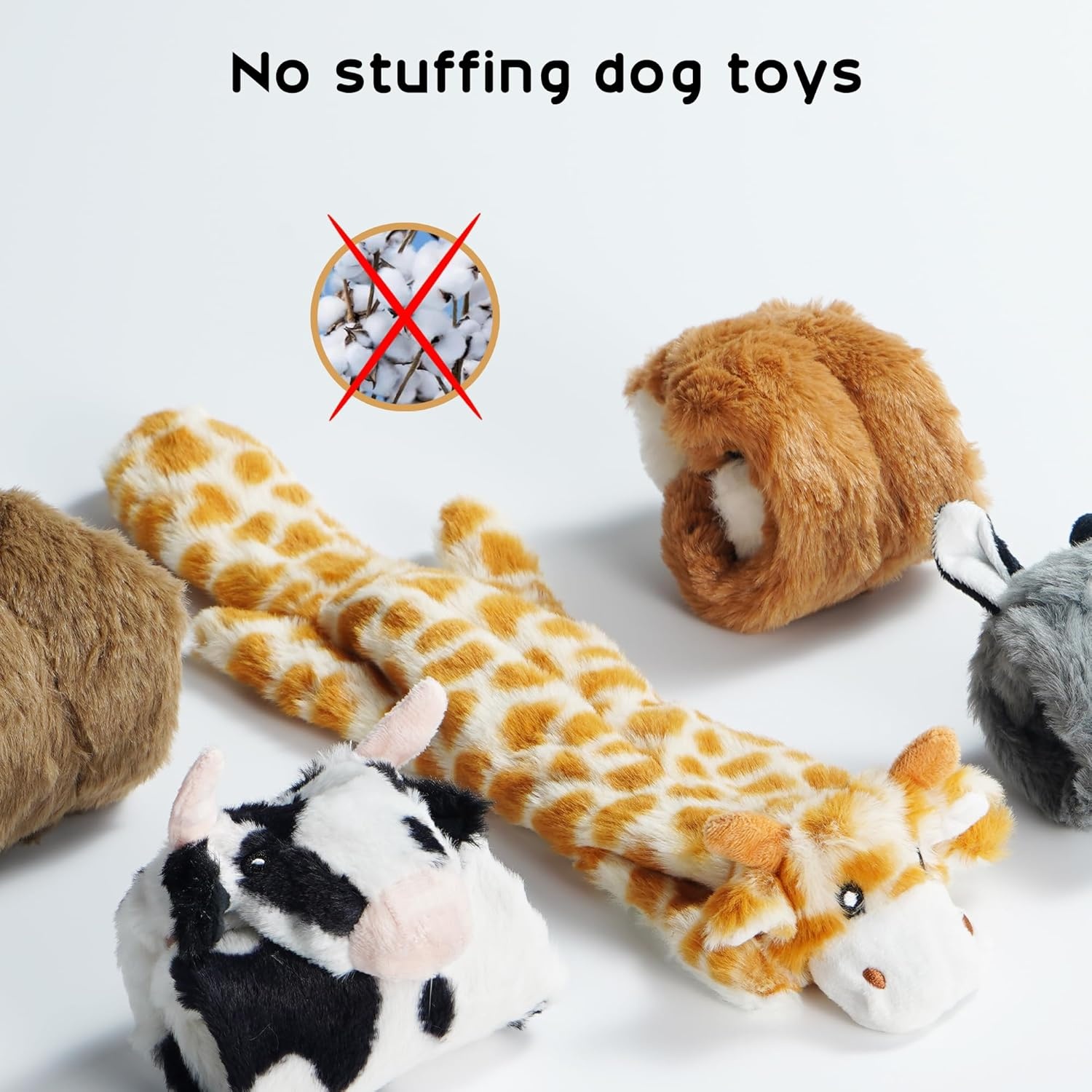 image:imageNocciola 3 PC No Stuffing Small Dog Toys Removable Crinkle Squeaky Durable Dog Tug Toy Summer Drinks Theme Bottle Insert Fun Puppy Toys to Keep Them Busy5 Pcs No Stuffing Basic