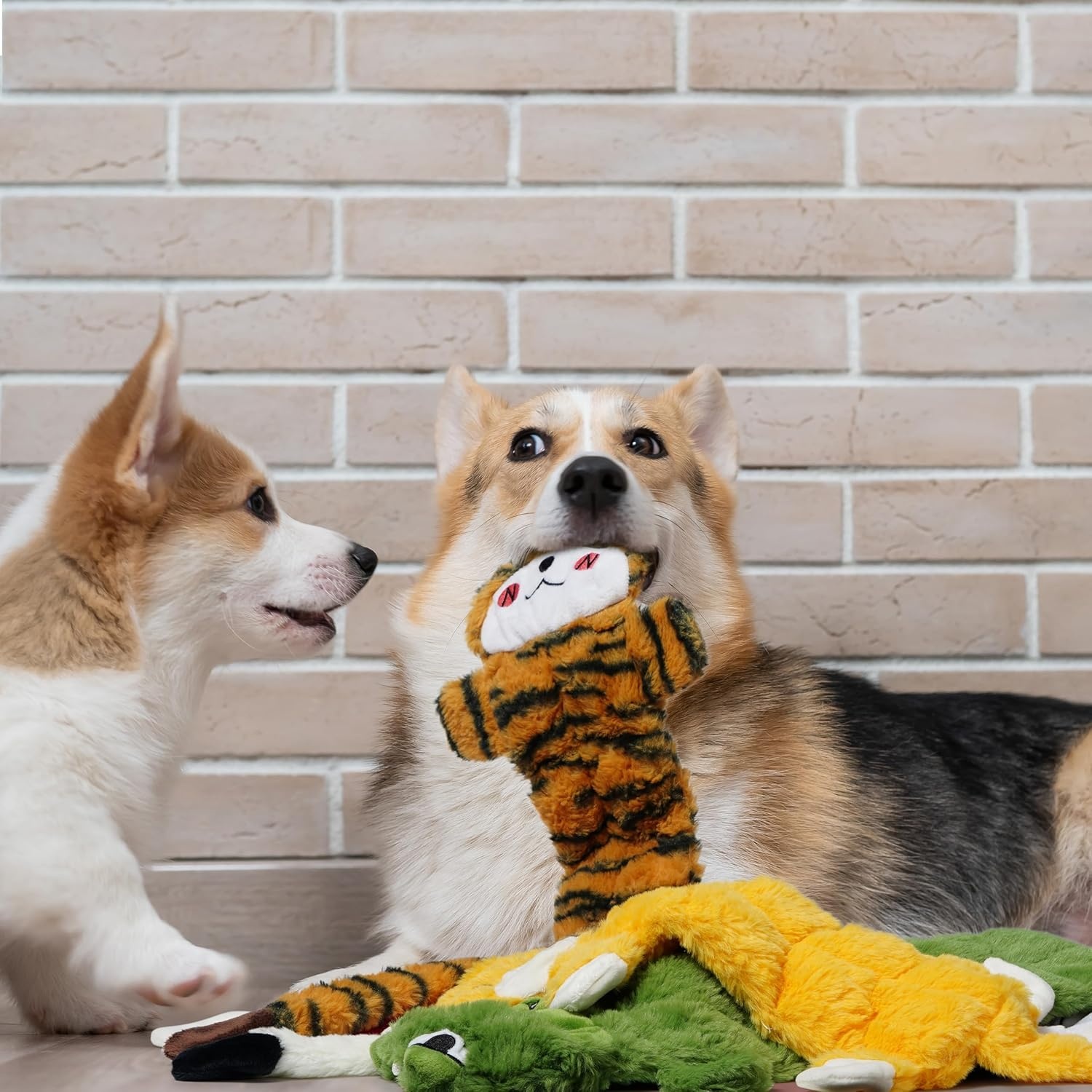image:imageNocciola 3 PC No Stuffing Small Dog Toys Removable Crinkle Squeaky Durable Dog Tug Toy Summer Drinks Theme Bottle Insert Fun Puppy Toys to Keep Them Busy5 Pcs Multisqueakers