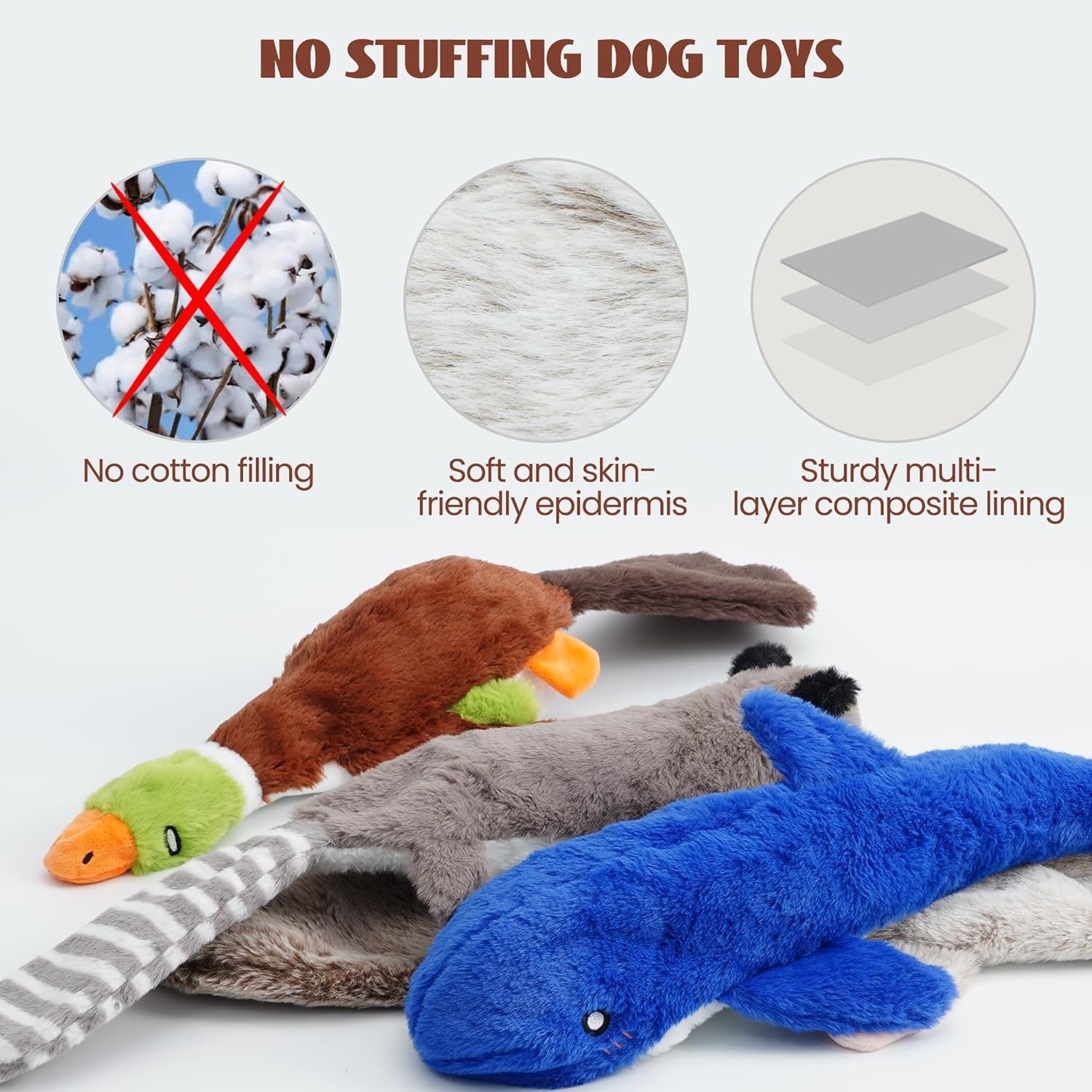 image:imageNocciola 3 PC No Stuffing Small Dog Toys Removable Crinkle Squeaky Durable Dog Tug Toy Summer Drinks Theme Bottle Insert Fun Puppy Toys to Keep Them Busy2 Extra Long 3 Regular Size Holds Water Bottles