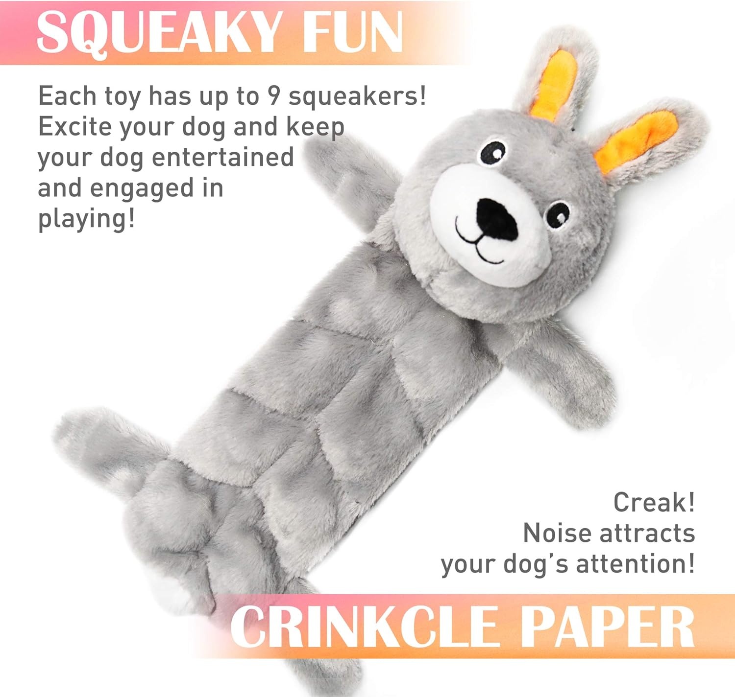 image:imageNocciola 3 PC No Stuffing Small Dog Toys Removable Crinkle Squeaky Durable Dog Tug Toy Summer Drinks Theme Bottle Insert Fun Puppy Toys to Keep Them Busy5 Pcs Multisqueakers Head Stuffed Only