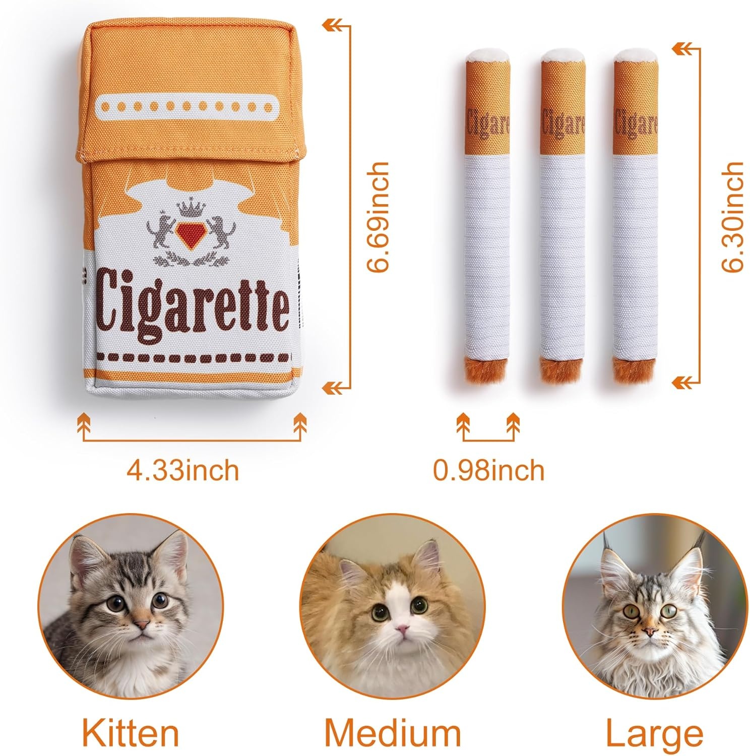 image:imageNocciola 3 Pack Catnip Toys for Cats Funny Cat Toys Filled with 100 Pure Organic Catnip Safe Kitten Teething Chew and Kicker Toys Stress Relieving Fun for Indoor CatsYellow for Strong Chewers