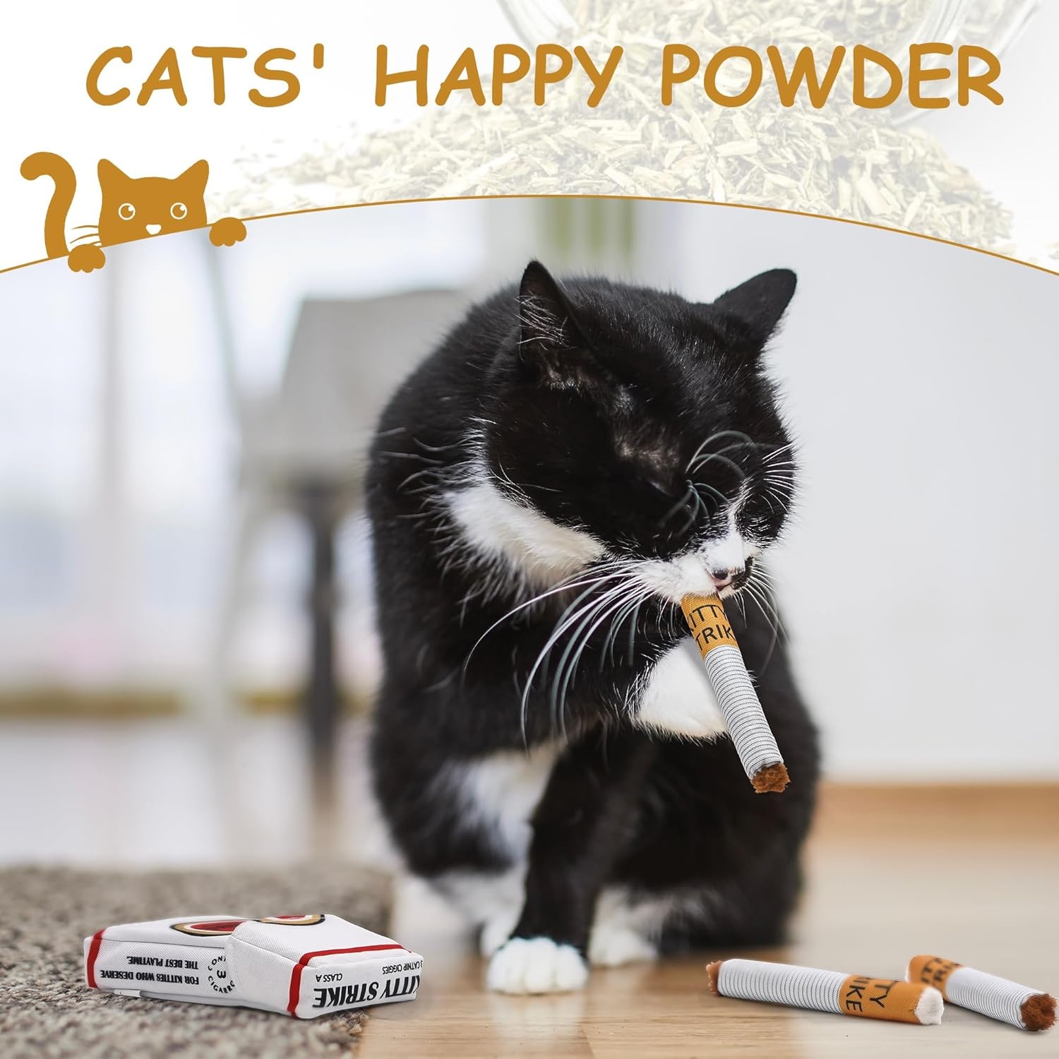 image:imageNocciola 3 Pack Catnip Toys for Cats Funny Cat Toys Filled with 100 Pure Organic Catnip Safe Kitten Teething Chew and Kicker Toys Stress Relieving Fun for Indoor CatsWhite for Strong Chewers