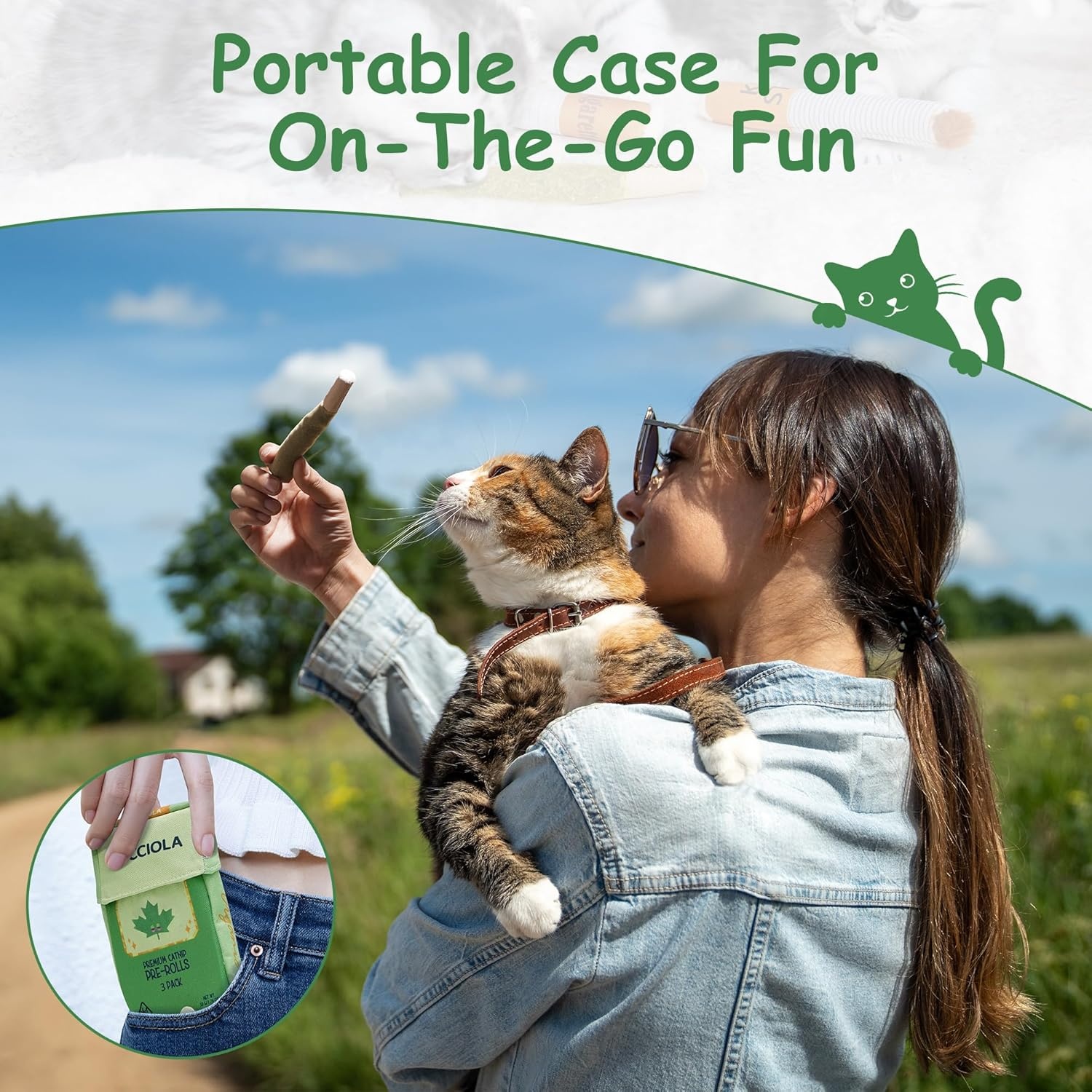 image:imageNocciola 3 Pack Catnip Toys for Cats Funny Cat Toys Filled with 100 Pure Organic Catnip Safe Kitten Teething Chew and Kicker Toys Stress Relieving Fun for Indoor CatsGreen for Strong Chewers