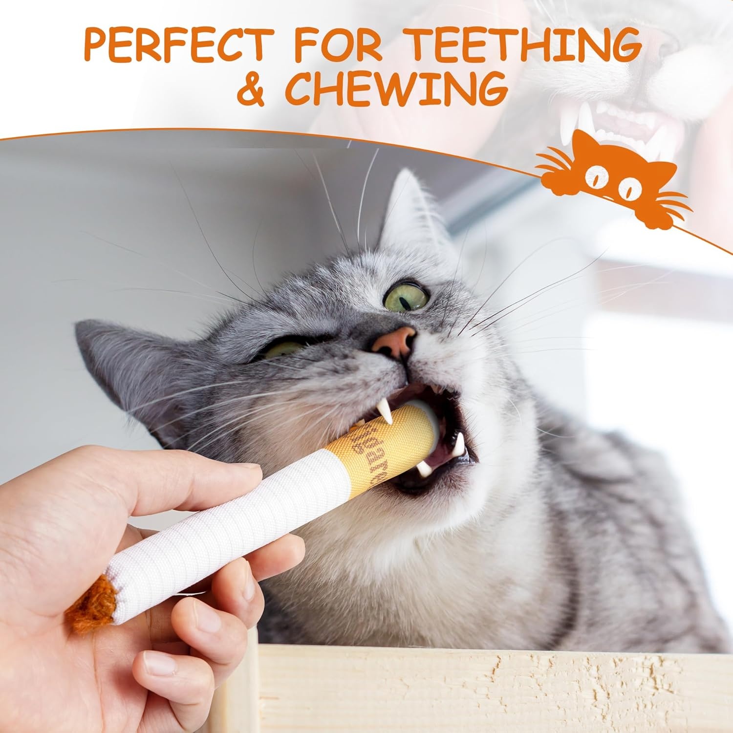 image:imageNocciola 3 Pack Catnip Toys for Cats Funny Cat Toys Filled with 100 Pure Organic Catnip Safe Kitten Teething Chew and Kicker Toys Stress Relieving Fun for Indoor CatsYellow for Strong Chewers