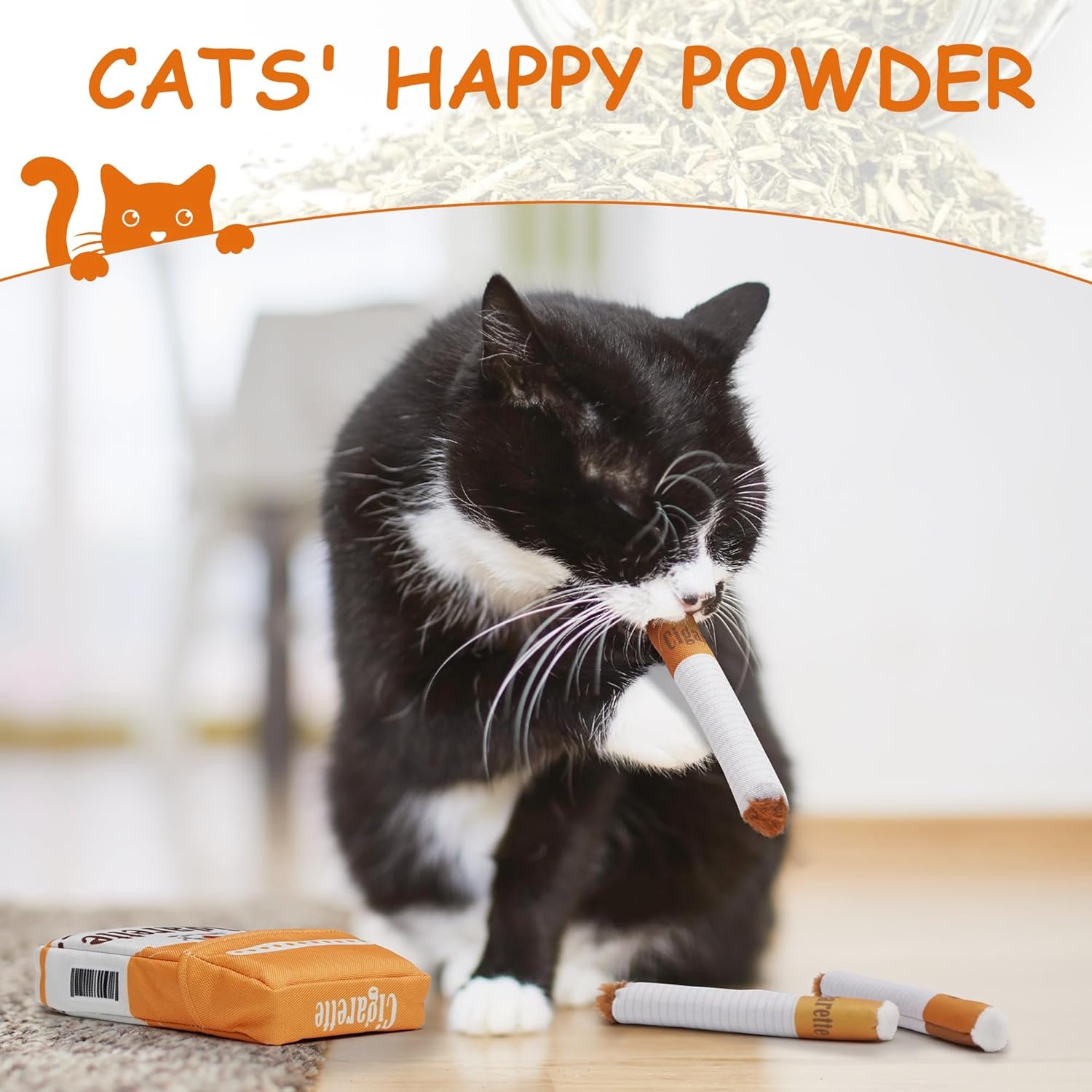 image:imageNocciola 3 Pack Catnip Toys for Cats Funny Cat Toys Filled with 100 Pure Organic Catnip Safe Kitten Teething Chew and Kicker Toys Stress Relieving Fun for Indoor CatsYellow for Strong Chewers