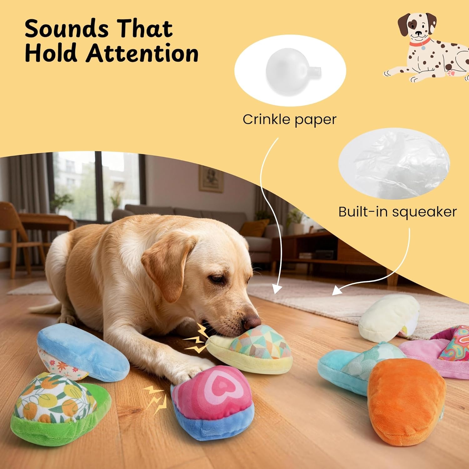 image:imageNocciola Squeaky Bread Stuffed Dog Toys Pack Puppy Toys with Grocery Bag to Keep Them Busy Small Dog Toys for Boredom Durable Snuffle Dog Toys for Small Medium Breeds Pet GiftNovelty