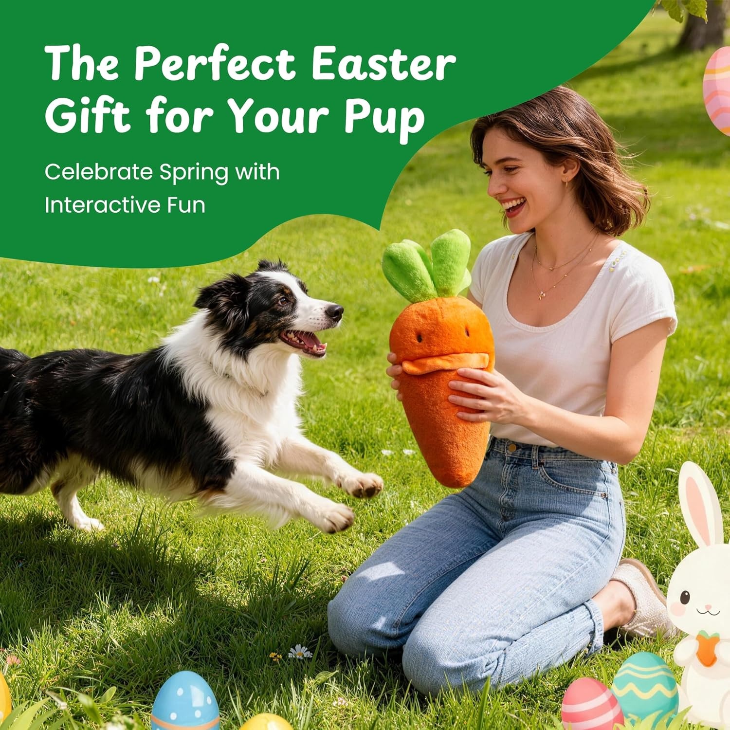 image:imageNocciola Stuffed Pig Dog Toys Hide and Seek Funny Squeaky Crinkle Plush Dog Chew Toys for Small Medium Breed Cognitive Training Pet Enrichment Gifts SuppliesSqueaky Carrots
