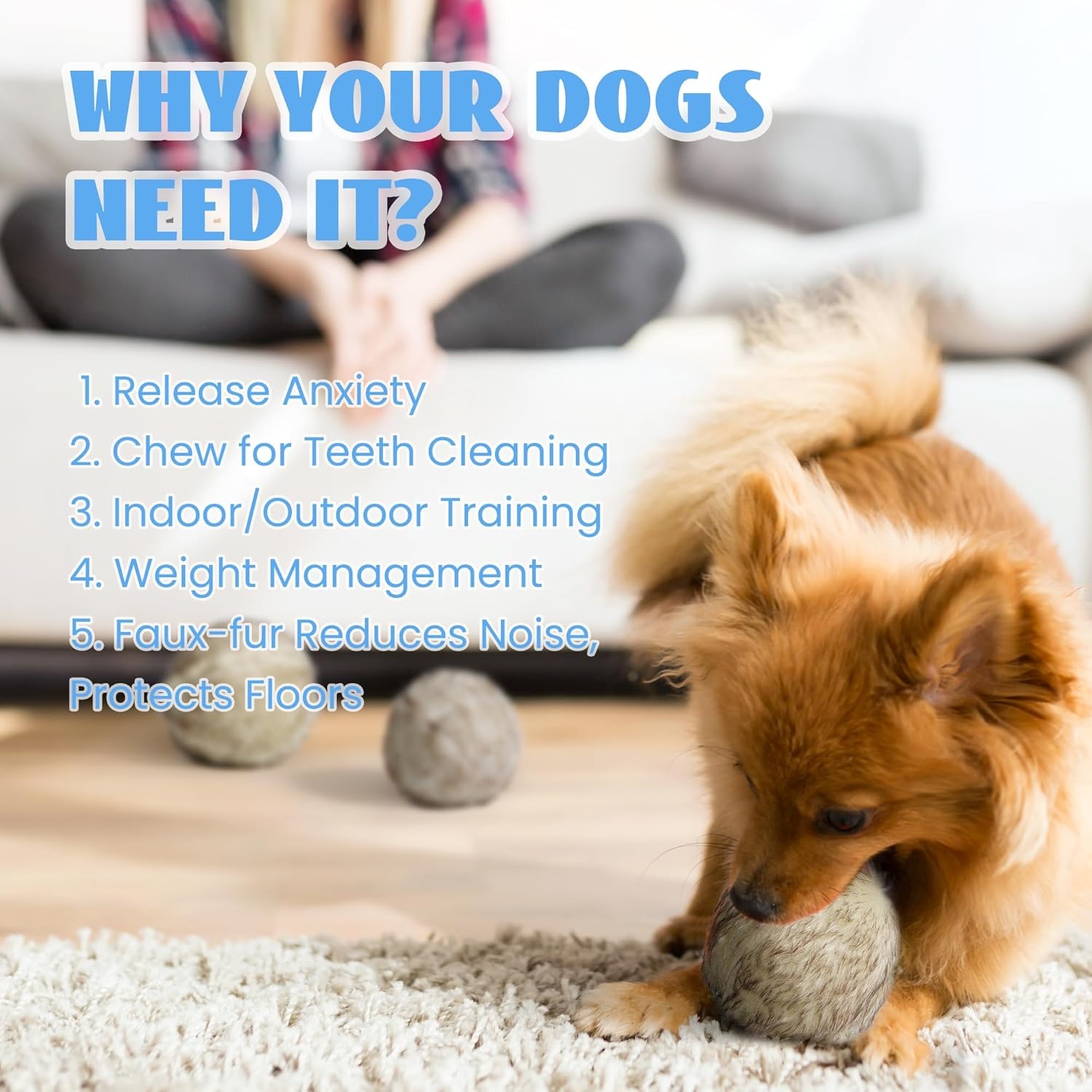 image:imageNocciola Wobble Giggle Ball for Dogs Interactive Dog Toys for Boredom Squeaky Ball Dog Toys to Keep Them Busy Pet Toys for Small Medium Large Dogs Fun Giggle Sounds When Rolled or Shaken SMedium Size