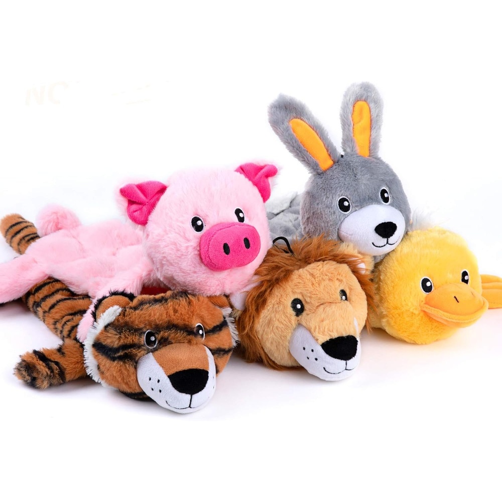 image:imageNocciola 3 PC No Stuffing Small Dog Toys Removable Crinkle Squeaky Durable Dog Tug Toy Summer Drinks Theme Bottle Insert Fun Puppy Toys to Keep Them Busy5 Pcs Multisqueakers Head Stuffed Only