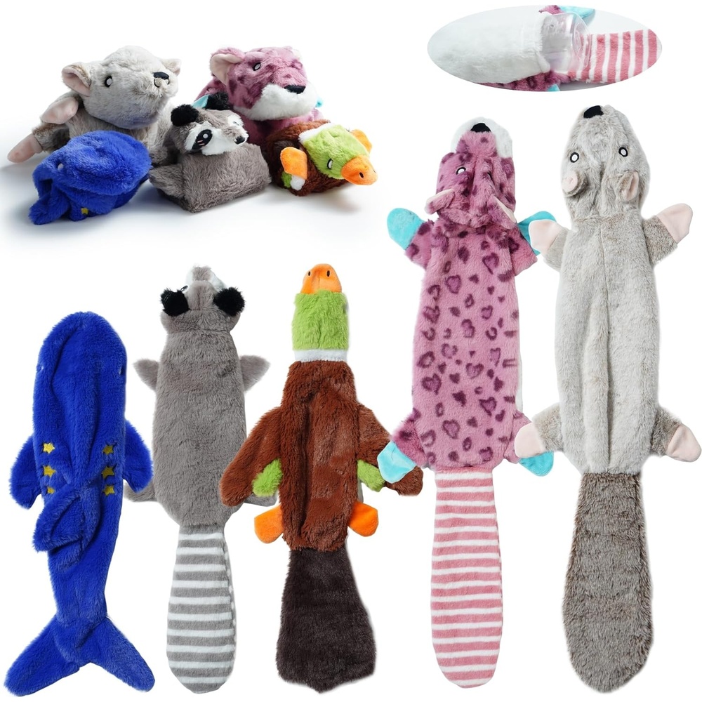 image:imageNocciola 3 PC No Stuffing Small Dog Toys Removable Crinkle Squeaky Durable Dog Tug Toy Summer Drinks Theme Bottle Insert Fun Puppy Toys to Keep Them Busy2 Extra Long 3 Regular Size Holds Water Bottles