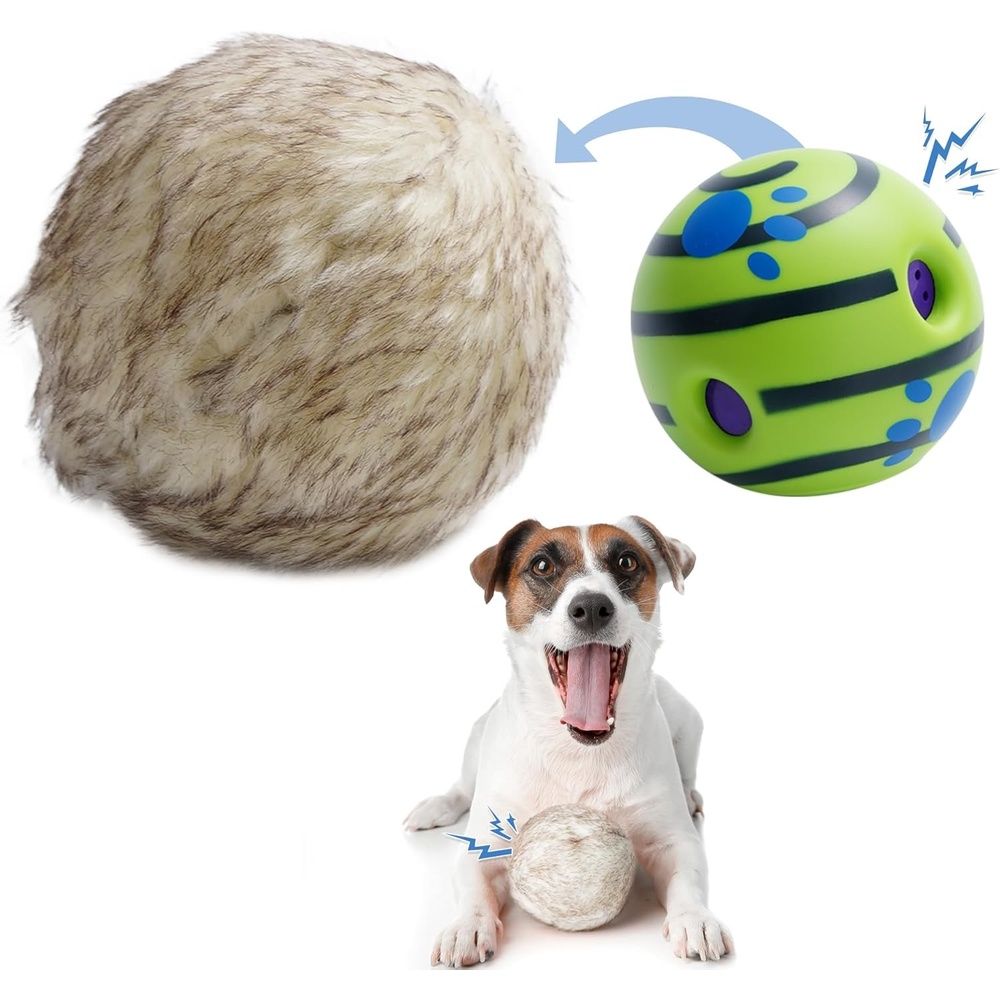 image:imageNocciola Wobble Giggle Ball for Dogs Interactive Dog Toys for Boredom Squeaky Ball Dog Toys to Keep Them Busy Pet Toys for Small Medium Large Dogs Fun Giggle Sounds When Rolled or Shaken SMedium Size