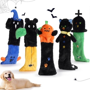 image:imageNocciola 3 PC No Stuffing Small Dog Toys Removable Crinkle Squeaky Durable Dog Tug Toy Summer Drinks Theme Bottle Insert Fun Puppy Toys to Keep Them Busy5 Pcs Halloween Dog Squeaky Toys