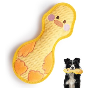 image:imageNocciola Duck Squeaky Dog Toy New 2025 Indestructible Dog Toy for Aggressive Chewers Stuffed Toy with Two Tough Layers Minky Plush for Comfort and Chewing YellowTeddy Yellow