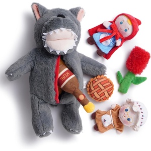 image:imageNocciola Stuffed Pig Dog Toys Hide and Seek Funny Squeaky Crinkle Plush Dog Chew Toys for Small Medium Breed Cognitive Training Pet Enrichment Gifts SuppliesLittle Red