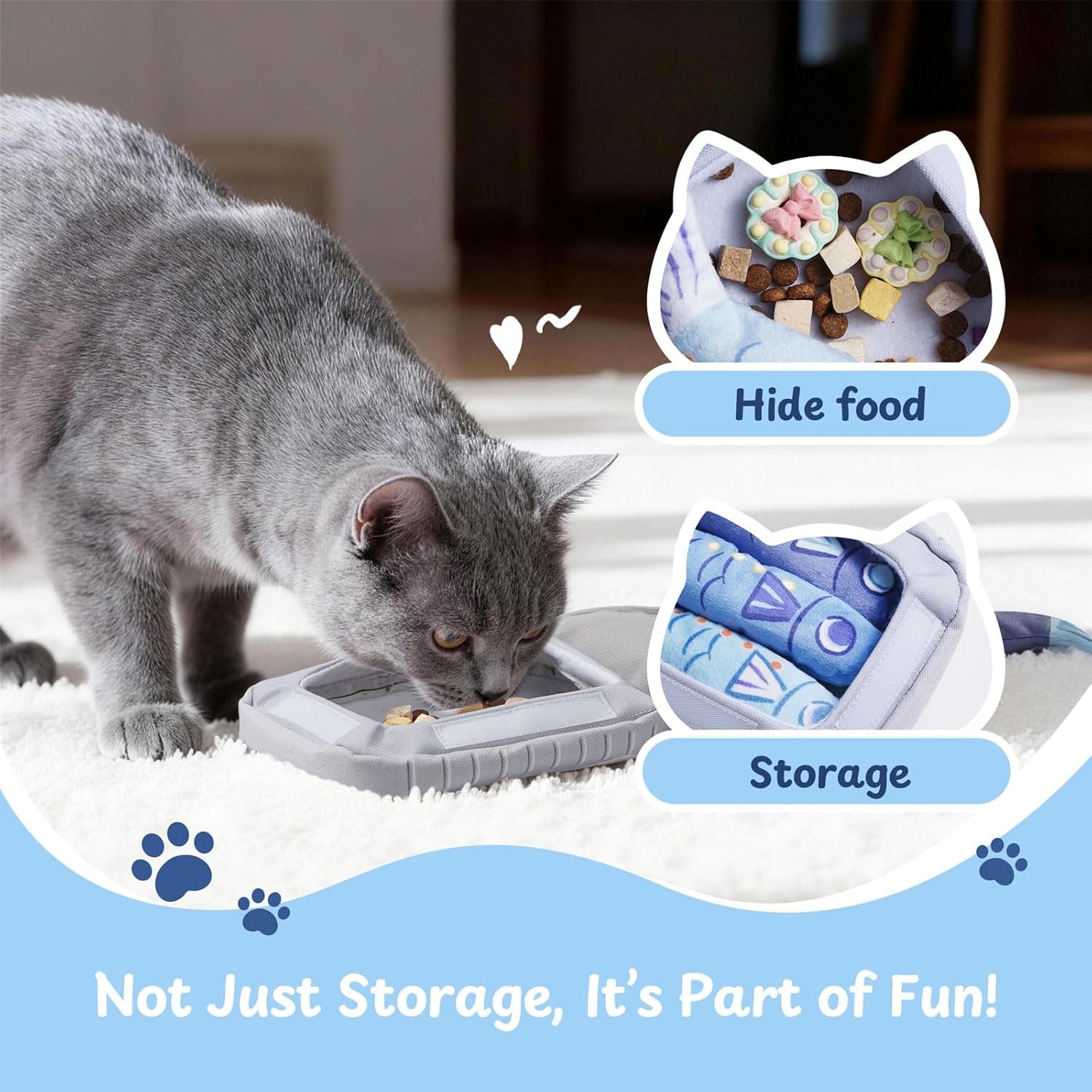 image:imageNocciola Catnip Toys for Indoor Cats 3 Pack Cat Toys Fish with Sardine Can Pouch Cat Nip Toys Cat Kicker Toy with Crinkle Paper Interactive Cat Toy for Kitten Enrichment Cat Gifts
