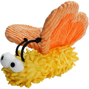 image:imageNocciola 5 Packs Squeaky Dog Toy Plushies Cute Soft Squeak Crinkle Plush Stuffed Durable Pet Animal Chew Puppy Toys for Small Meidum Large BreedButterfly