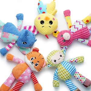 image:imageNocciola 5Pack Squeaky Dog Toys Durable Stuffed Critter Zoo Dog Toys with Unique Squeak Sounds to Keep Dogs Busy Puppy Toys for Small Medium and Large DogsBundle