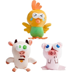 image:imageNocciola 5Pack Squeaky Dog Toys Durable Stuffed Critter Zoo Dog Toys with Unique Squeak Sounds to Keep Dogs Busy Puppy Toys for Small Medium and Large Dogs3 Different Animals