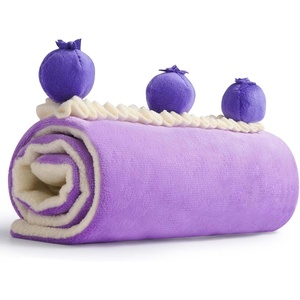 image:imageNocciola Dog Snuffle Toy Blueberry Cake Snuffle Mat for Puppies Puzzle Puppy Toy with Crinkle Hide and Seek Interactive Enrichment Toys for Small Medium Dogs Dog Gift Birthday Cake Toy
