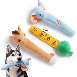 image:imageNocciola Dog Squeak Toys 2pcs Dog Toys to Keep Them Busy for Aggressive Chewers Hide and Seek Crinkle Dog Toy for Large Dogs Long Face Wild Animals Playground SeriesHorse Elephant  Duck